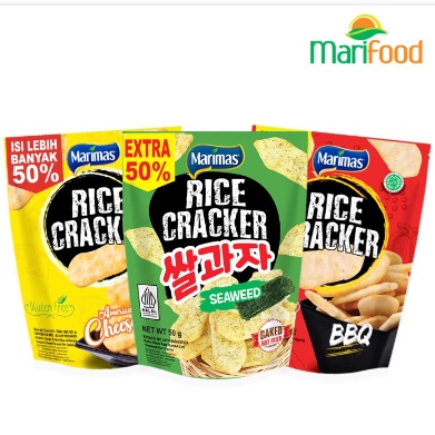 

PROMO Rice cracker naturally gluten free camilan terbuat dari beras berkualitas