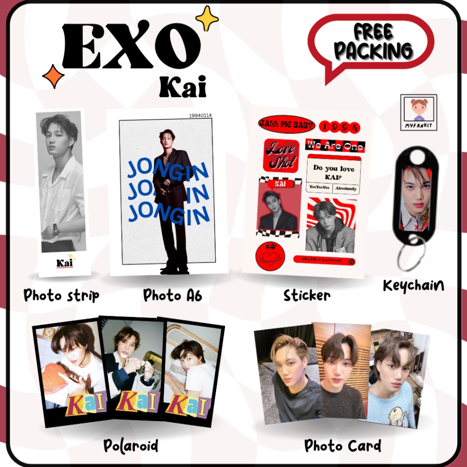 Hot Promo  MINI FANKIT EXO  GIFT BOX KPOP  HAMPERS KPOP  FANKIT BOX EXO L