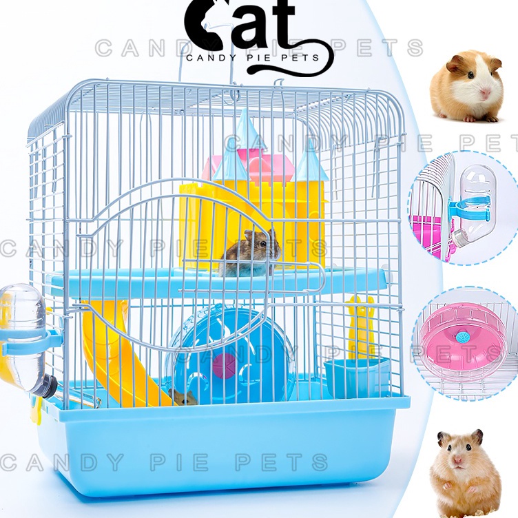 Fast Respon  1 Set Rumah Hamster Kandang Hamster Akrilik Besar Kandang Sugar Glider Marmut