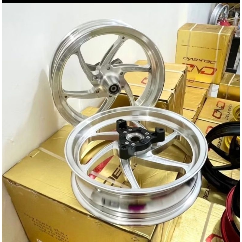VELG DELKEVIC YAMAHA  NMAX 155 OLD 2018 SIX STAR CNC SINGLE DAN DOUBLE DISK DEPAN NMAX OLD UKURAN ST