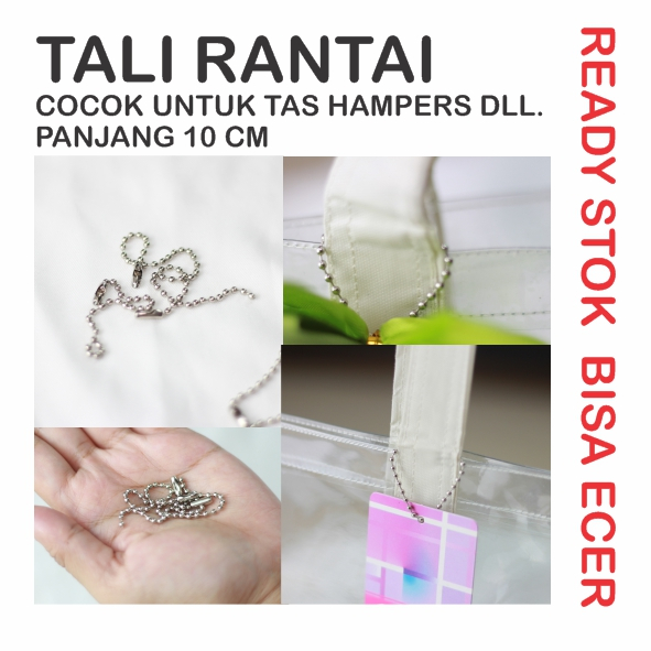 

Tali Rantai Gantungan Hangtag Tas / Tali Biji Lada Untuk Kartu Ucapan Pita Tas BISA ECER