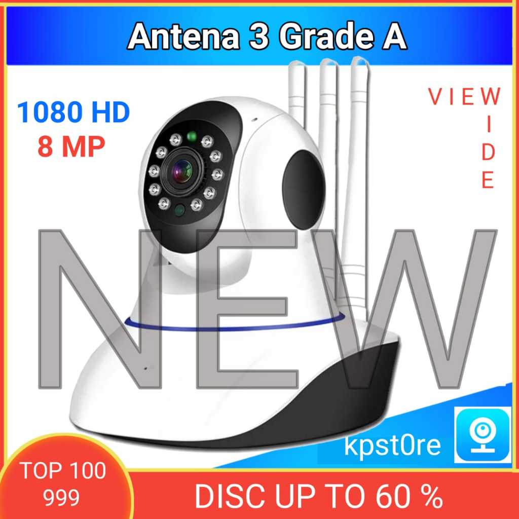 VIEW LUAS CCTV ANTENA 3 TERLARIS | CCTV WIRELESS PANTAU JARAK JAUH