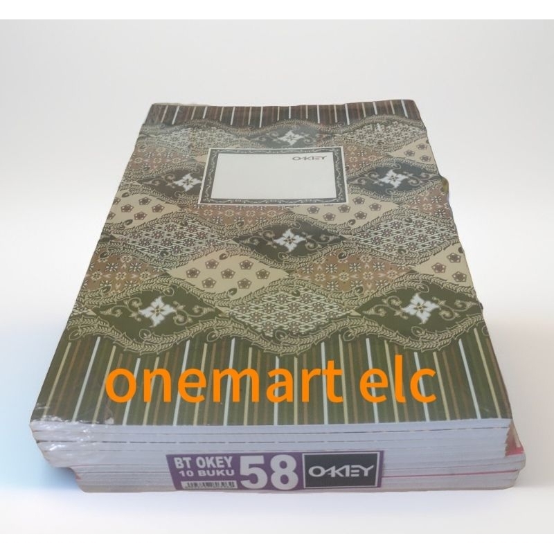 

BUKU TULIS OKEY 58LEMBAR 1PAK(10Pcs) BATIK
