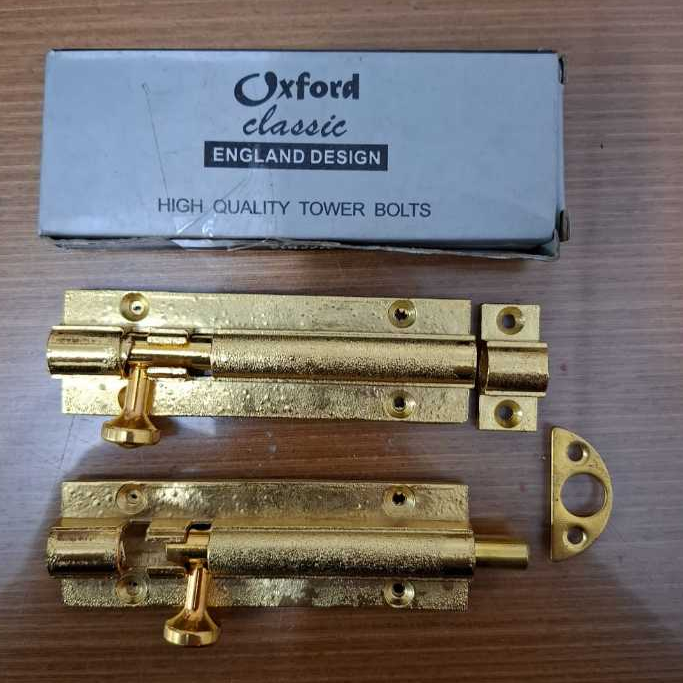 SLOT KUNCI PINTU /GRENDEL KUNCI PINTU KUNINGAN /  GRENDEL SLOT PINTU 4"