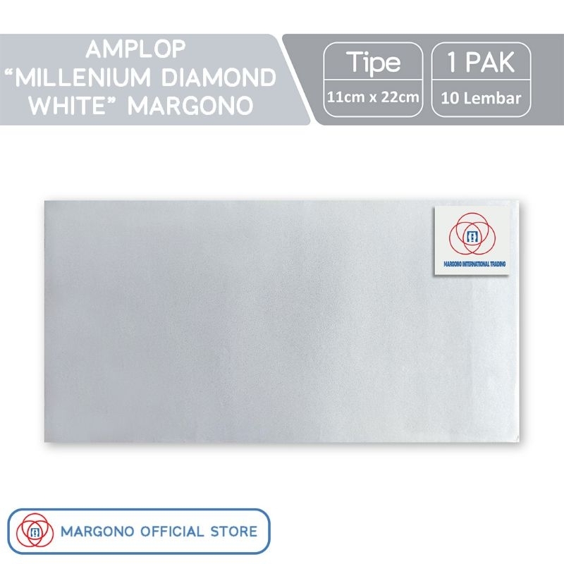 

Margono Amplop Warna Millenium Diamond White - 10 Lembar