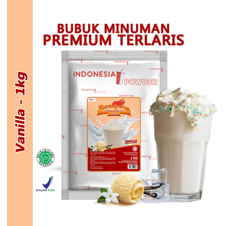 

Vanilla Premium Plain 1Kg / Nusantara Powder / Tanpa Gula 1Kg