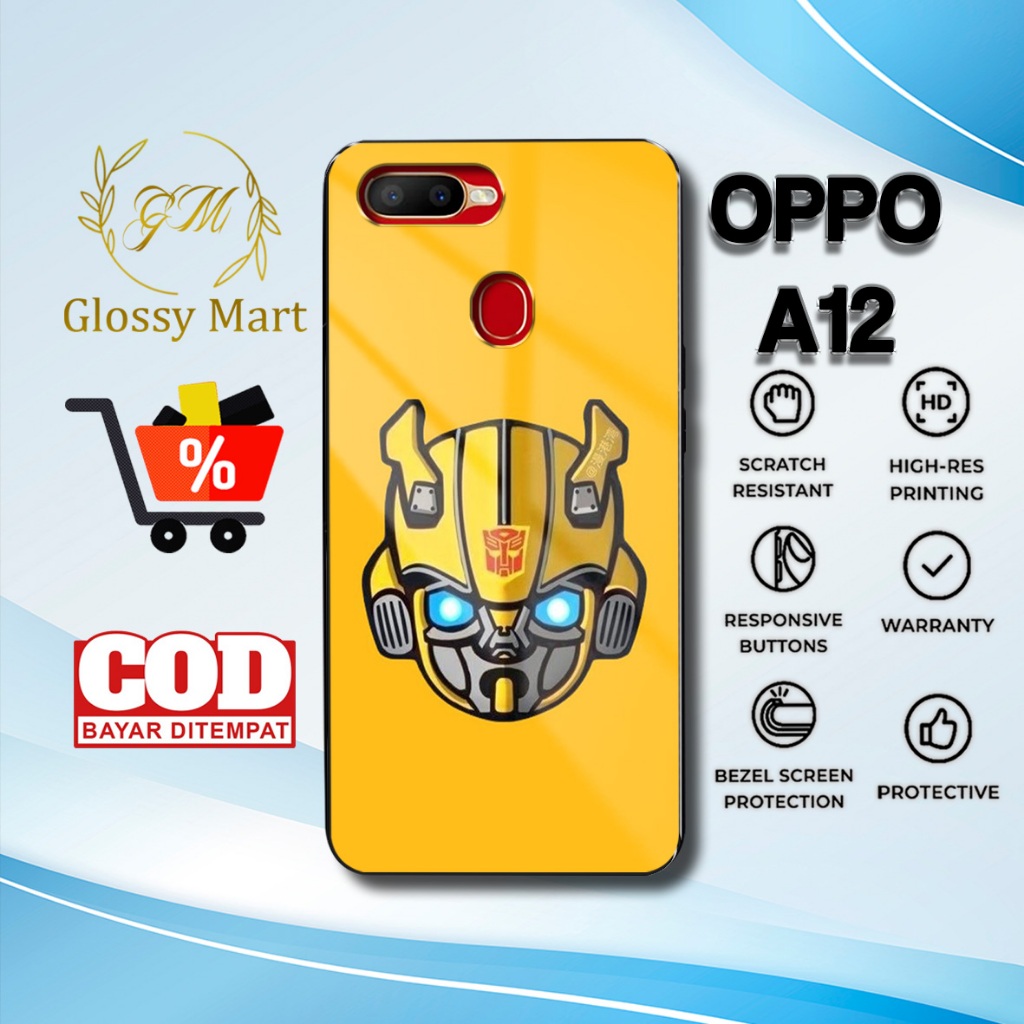 Case Oppo A12 Terbaru - Casing Oppo A12  - Motif Robot01 - Hardcase Premium Glossy - Softcase Hp Opp
