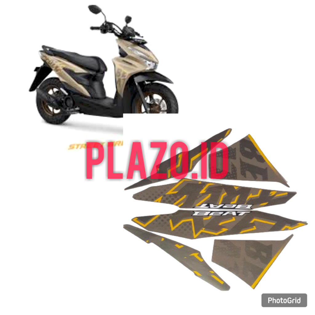 Striping stiker lis body motor honda Beat Street 2024 Gold