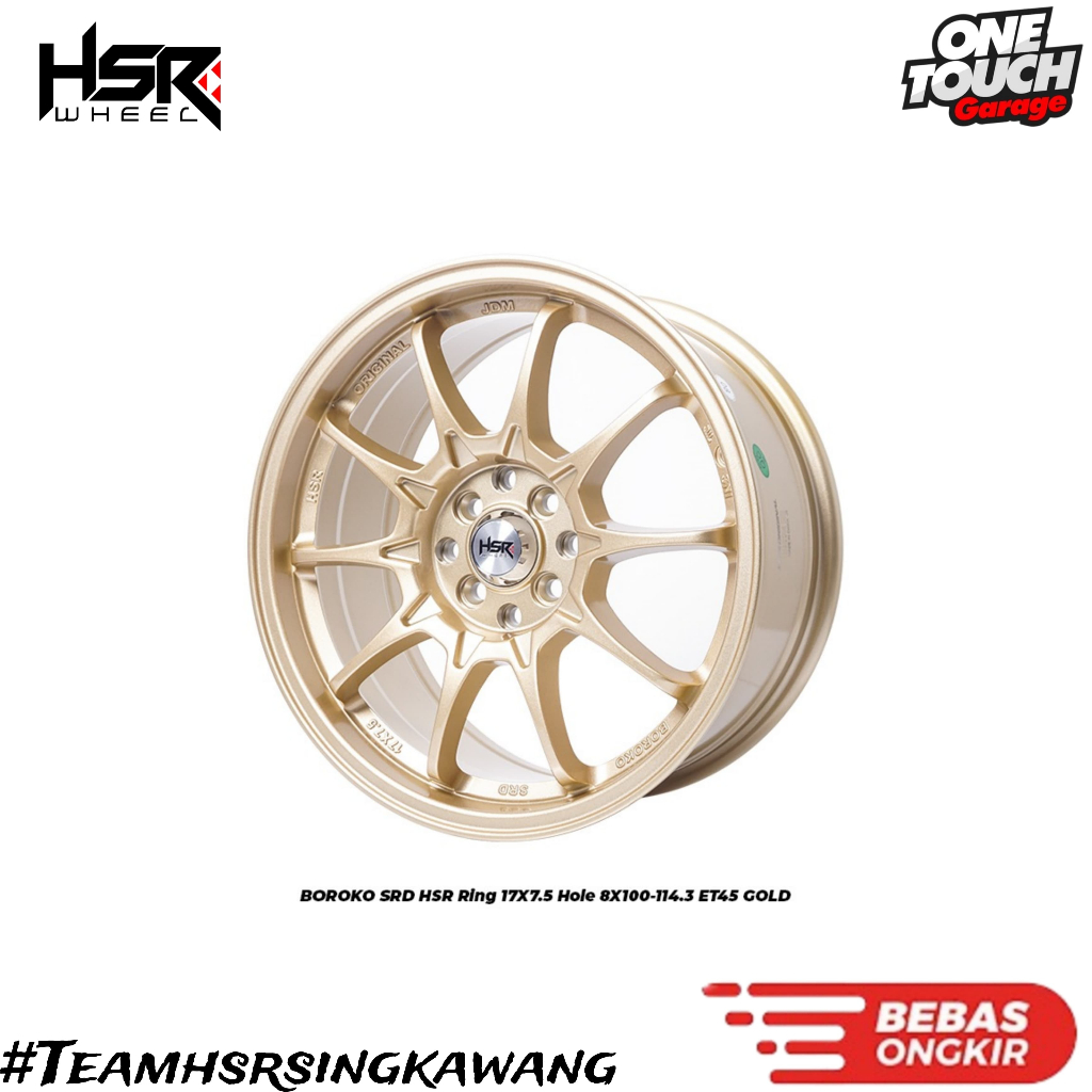 Velg mobil avanz, yaris, mobilio, freed, jazz, xenia, kijang hsr srd ring 17