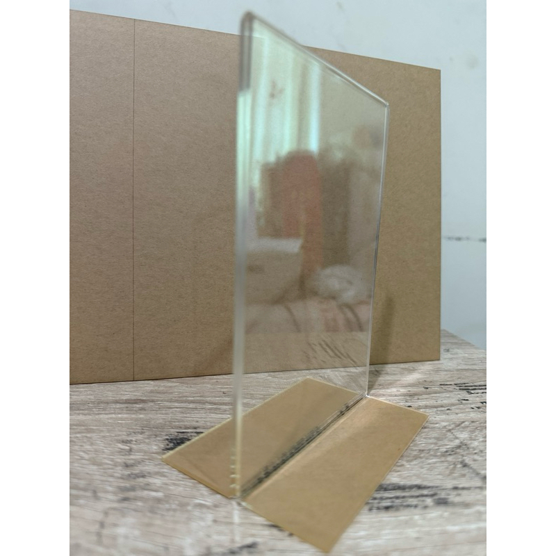 

Akrilik Display A4|Tent Holder|Tempat Brosur Meja|Display Iklan Type T