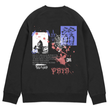 DOPEMILES - Pain Black Crewneck