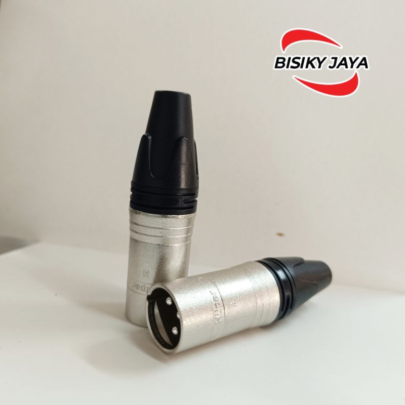 jack Canon XLR Male Huper HUA900 / jek canon xlr male huper original