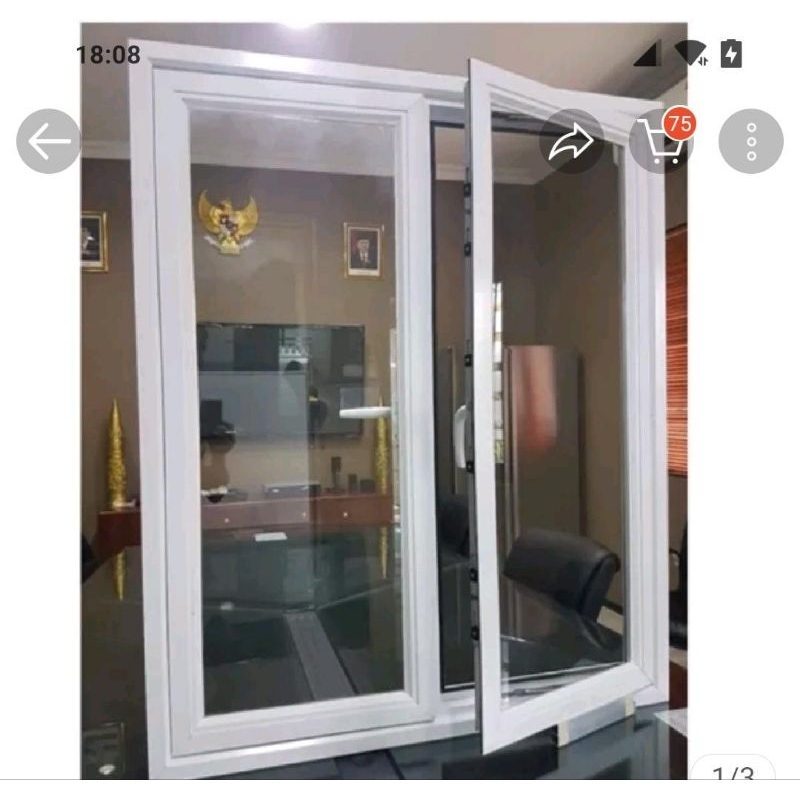 Jendela Aluminium L100 x T150cm