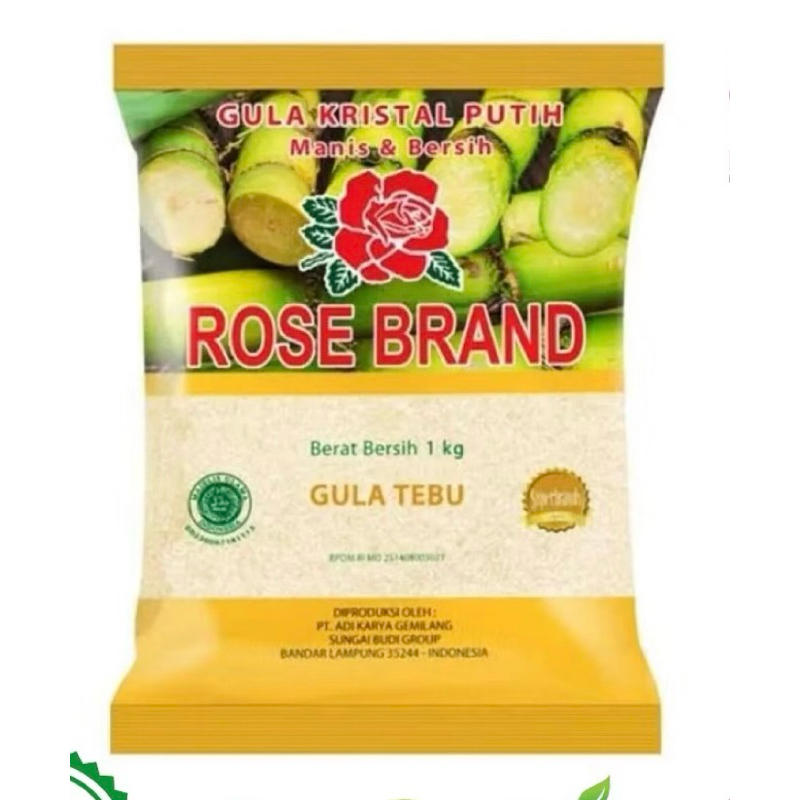 

Rose Brand Gula Kristal Putih Gula Tebu 1kg