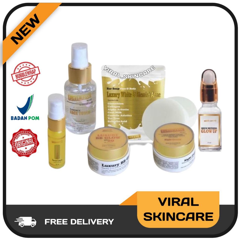 LGLOW PEELING WHITE  / L GLOW SOAP LUXURY/ BB GLOW LUXURY / LGLOW SKINBARIER MOIST / TONER LGLOW / F