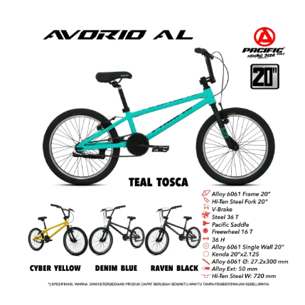 SEPEDA REMAJA BMX 20" PACIFIC AVORIO AL