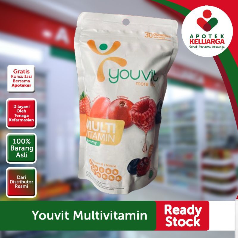 YOUVIT MULTIVITAMIN DEWASA ISI 30/MULTIVITAMIN GUMMY