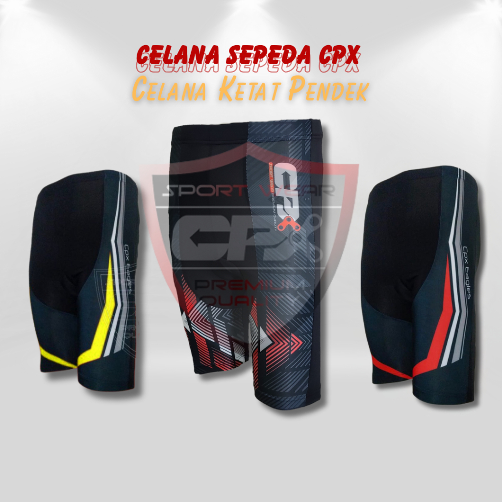 Celana Sepeda Padding Pria Clana Gowes Roadbike Ketat Slimfit