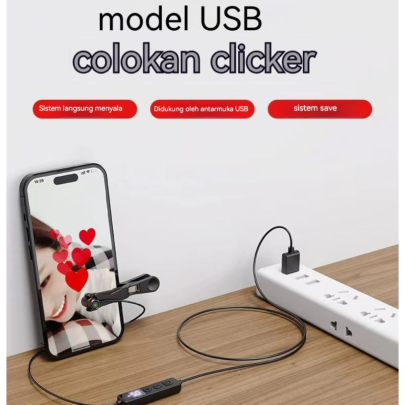 DefinX AUTO CLICKER Smart Screen USB Klik Otomatis Layar Ponsel fast clicker HP, speed adjustable fo