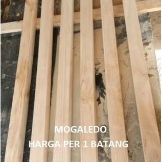 KASO KAYU, KASO JATI BELANDA 200X3X3CM SUDAH DIAMPLAS HALUS