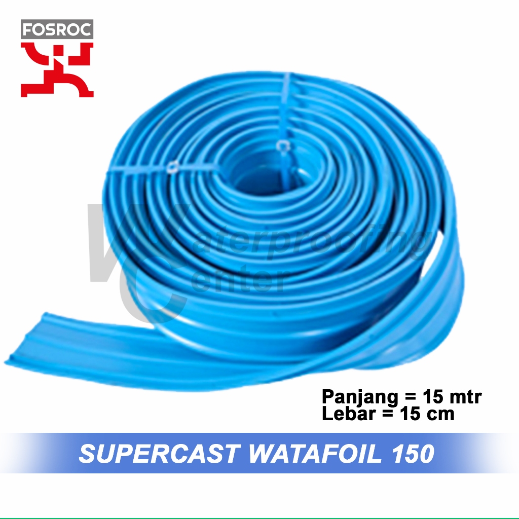 Waterstop Fosroc Supercast Watafoil 150 Panjang 20 meter