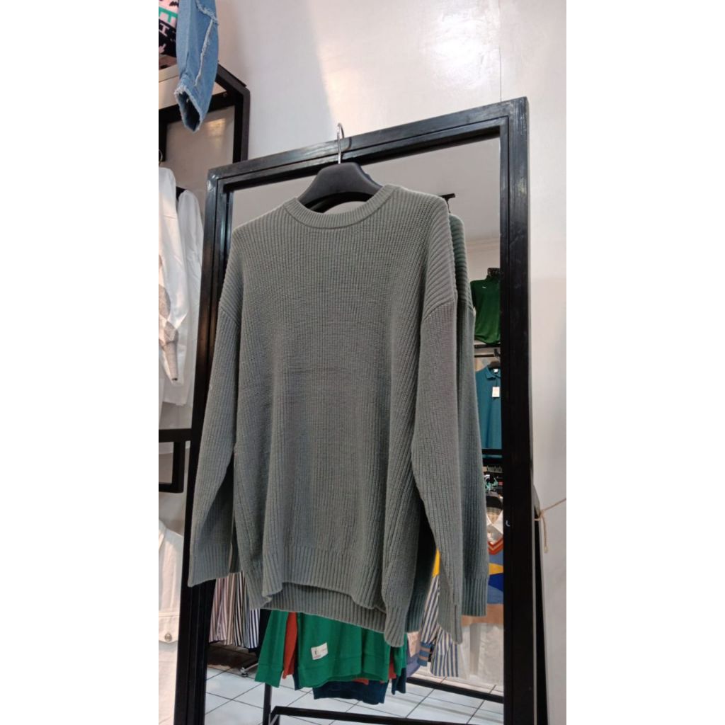 CREWNECK SWEATER RAJUT KNNIT ATASAN PREMIUM UNISEX