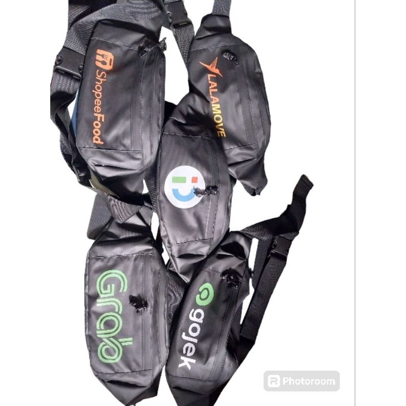 Wastbag Waterproof/Anti air/Wastbag Indriver/Gojek/Lalamove/shipud/Gab/Wastbag Driver Varian Motip/W