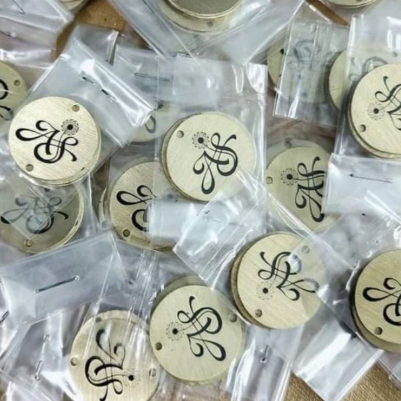 

label plat hijab model bulat