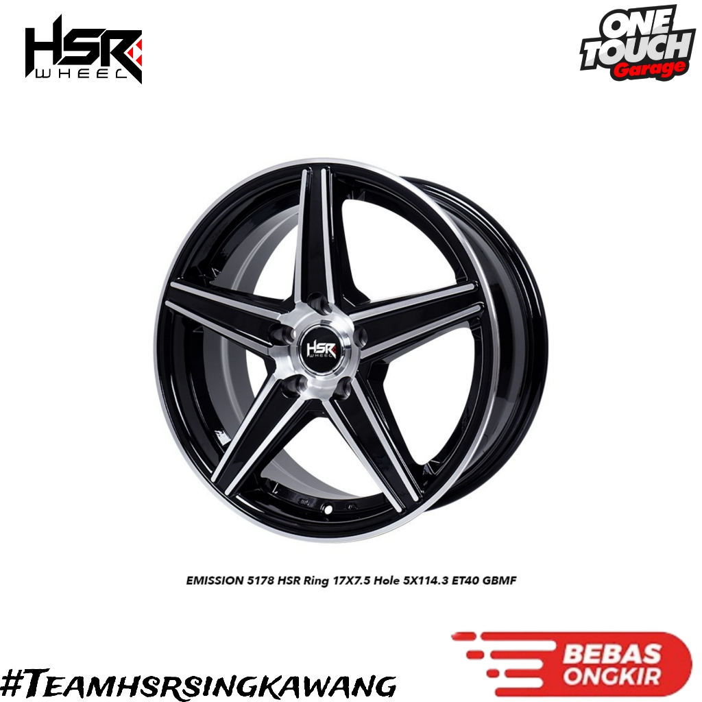 Velg mobil hrv, juke, brv, expander, rush, reborn, zennix hsr emission ring 17