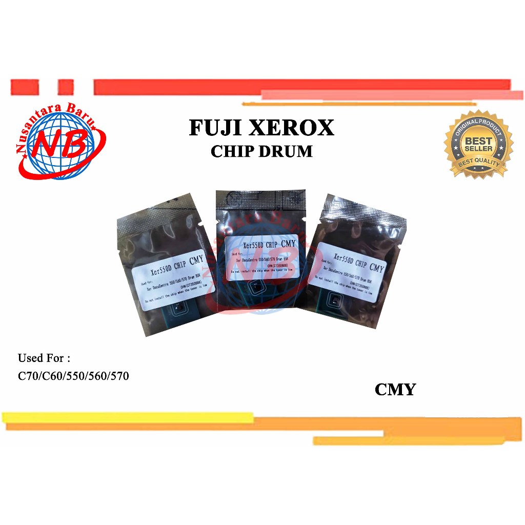 CHIP DRUM C-M-Y C60 / C70 / 550 / 560 / 570 Varian Versi Asia & USA