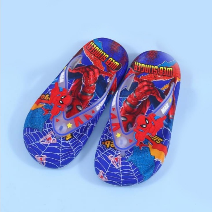 SENDAL ANAK LAKI-LAKI KARAKTER SPIDERMAN IMPORT JELLY