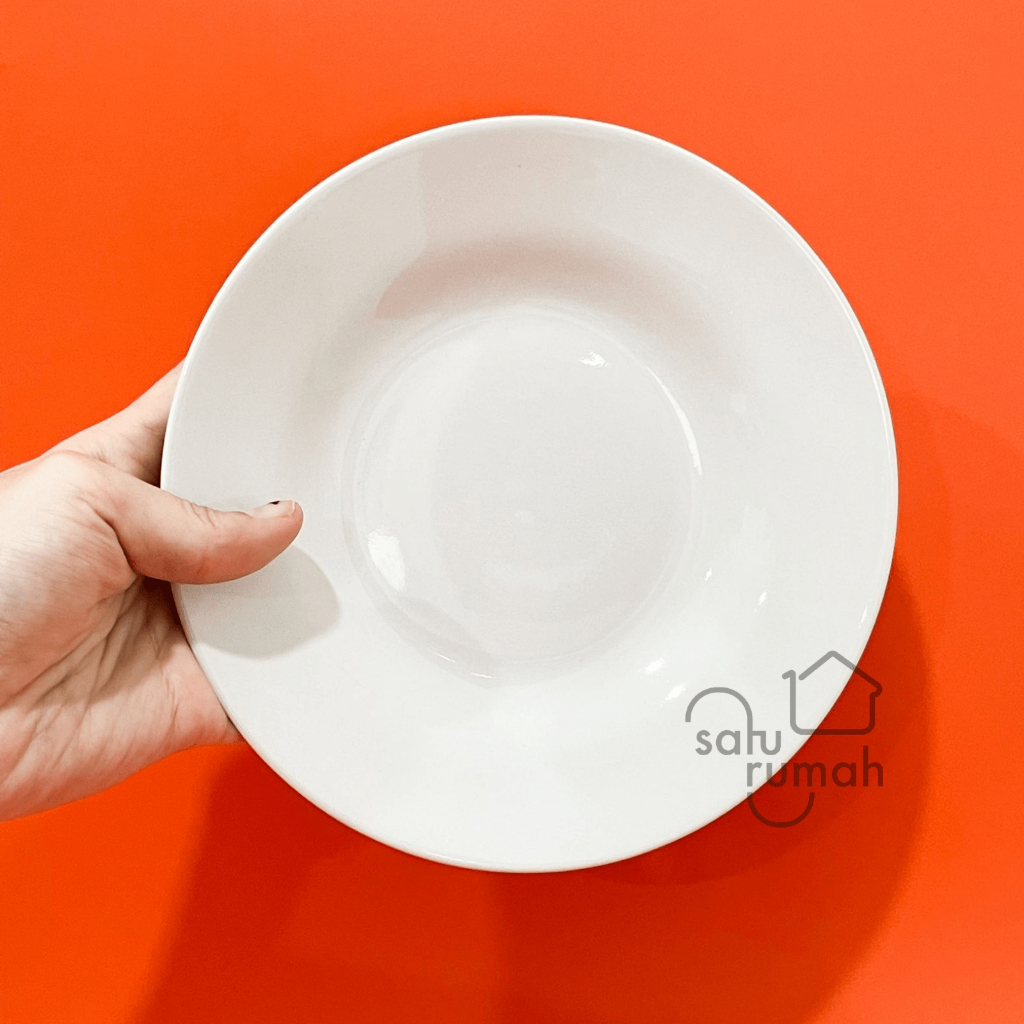 6PCS PIRING PUTIH POLOS SUNBIRD 7inch/PIRING SAJI/PIRING MAKAN KERAMIK PUTIH/PIRING MAKAN KECIL