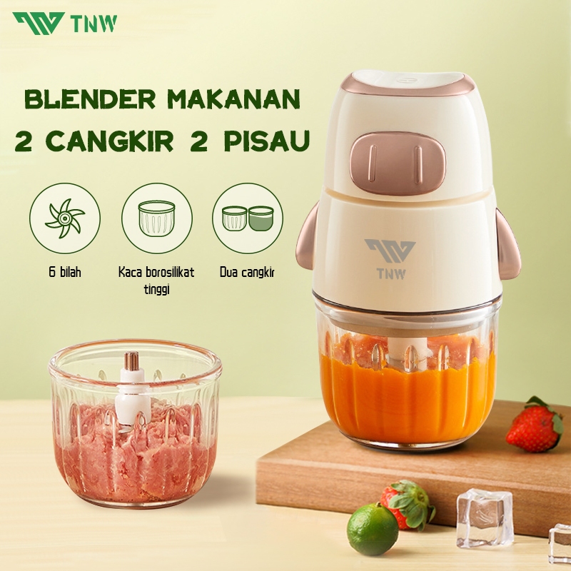 mewranistore - TNW KB8 Blender 6Portable Baby Food Chopper Mini Blender Kapsul Food Processor