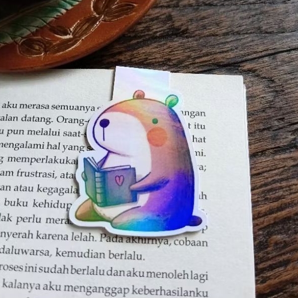 

Pembatas Buku Magnet | Handmade Magnetic Bookmark | Capybara