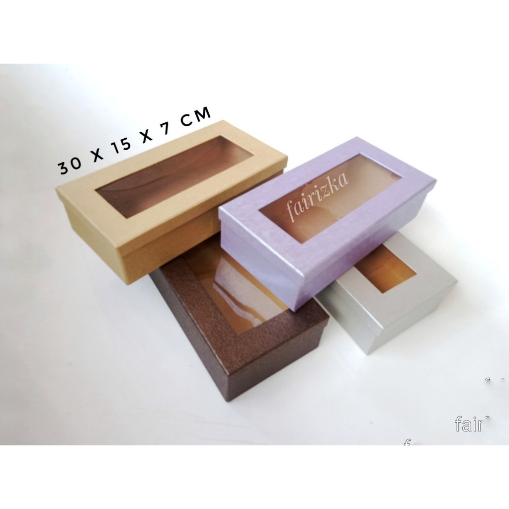 

Beli min.2pcs Box Kotak Kado Mewah lapis Wallpaper 30*15*7,5 cm Souvernir Hampers Bingkisan Parcel