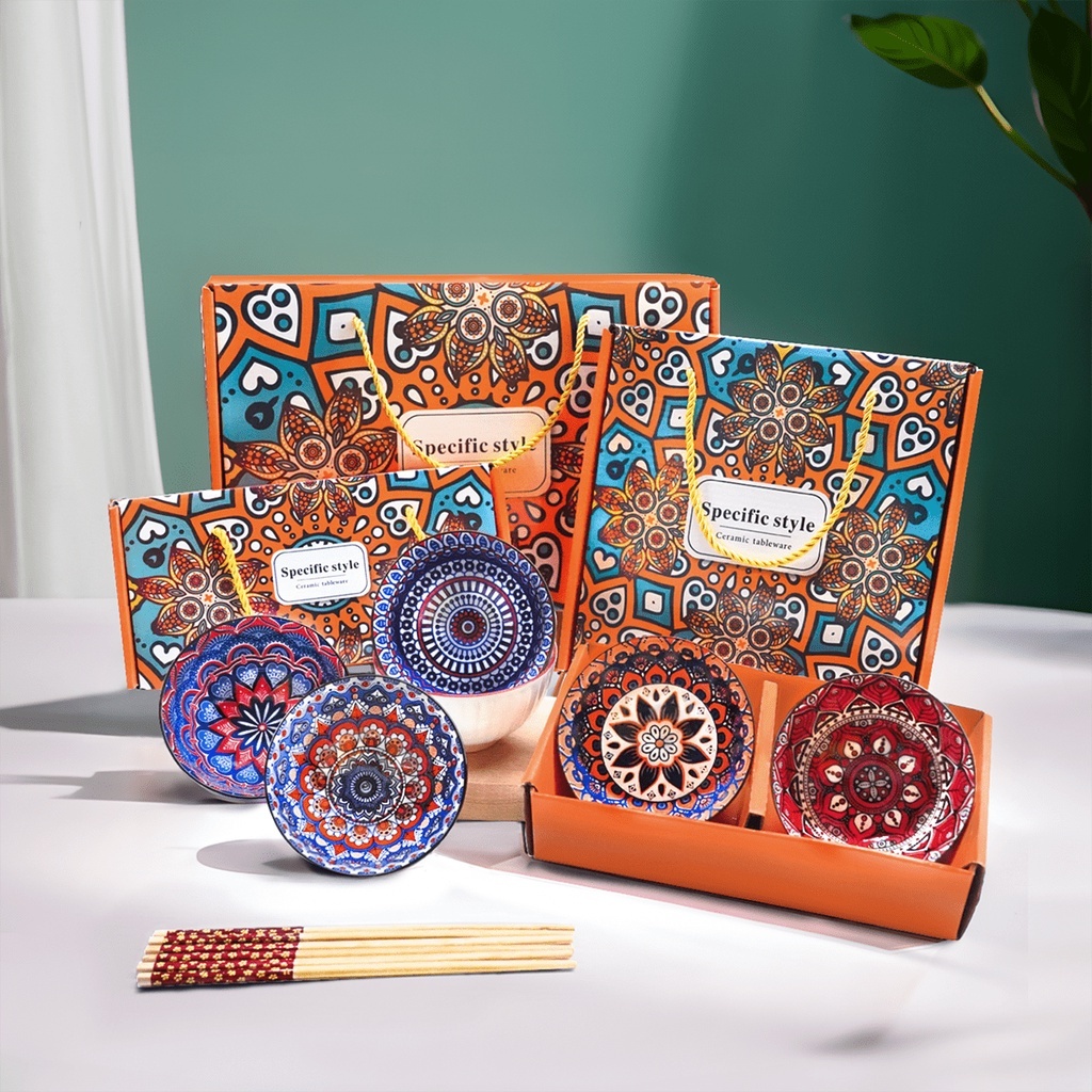 Hampers Mangkok Set (ISI 2Pcs) Japanesse / Mangkok Souvenir Bohemian Style / Bowl Set Japanesse Souv