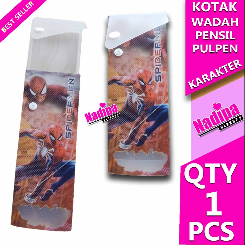 

KOTAK WADAH PENSIL PULPEN ANAK MOTIF KARAKTER nadipa olshopp