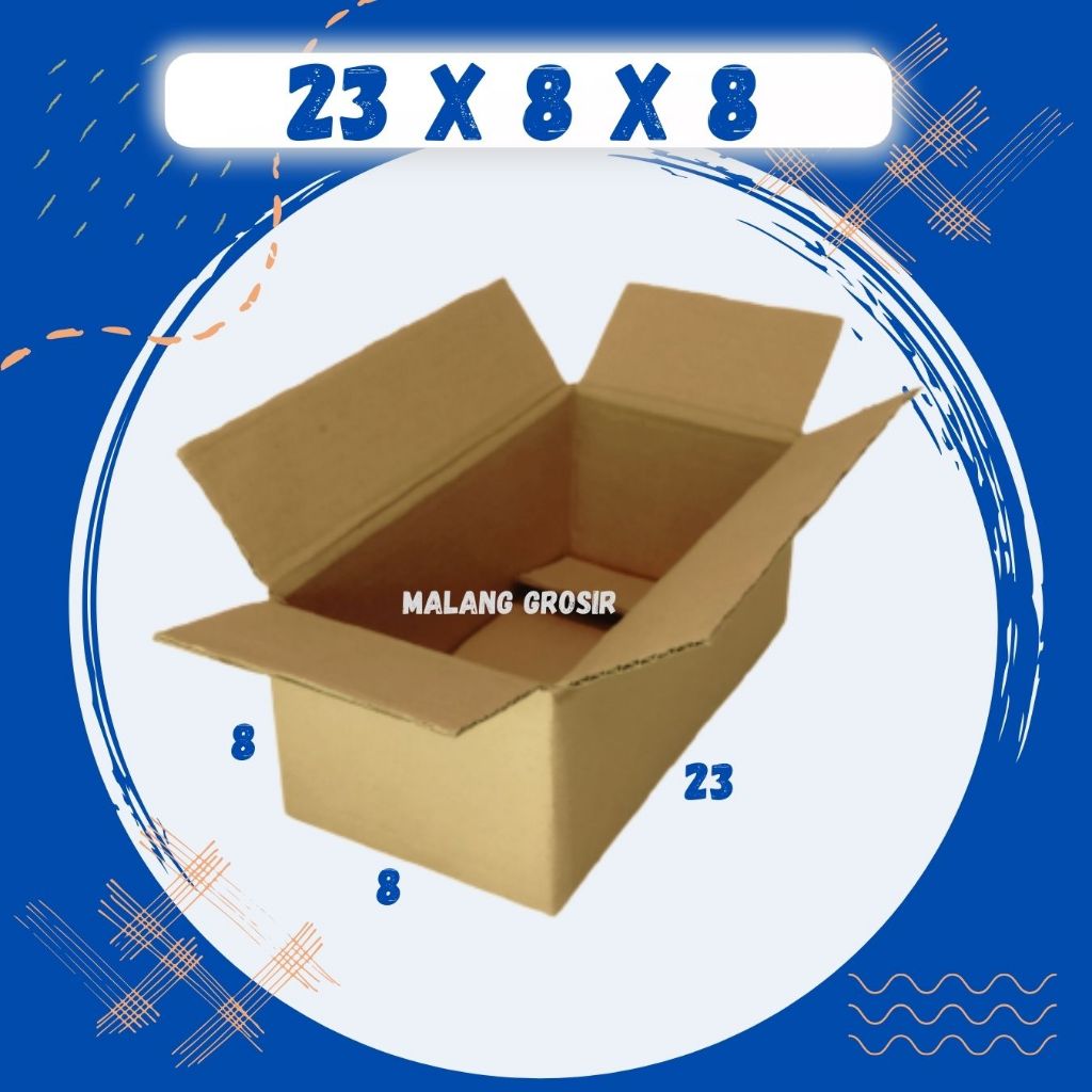 

Box 23x8x8 Kardus A1 Packing Karton Dus Kotak Kemasan Obat Mainan Olshop Souvenir Jamu Sparepart