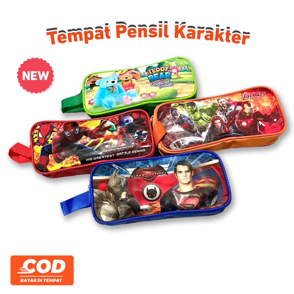 

Tempat Pensil Anak Kotak Pensil Karakter Tempat Pensil Sleting Alat Tulis Murah Motif Cewe Cowo