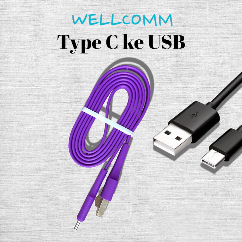 WELLCOMM KABEL DATA FAST CHARGING USB TO TYPE C