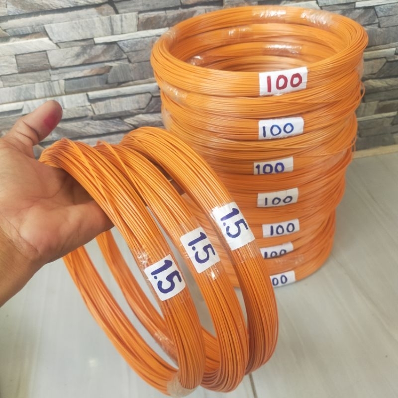 jeruji fiber 1,5 mm oren import sangkar burung