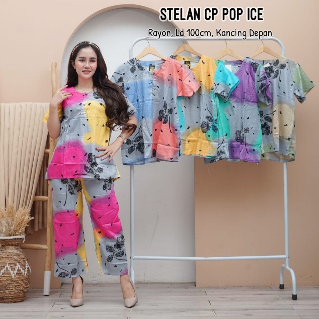 Setelan celana panjang Putri l setelan wanita piyama wanita baju kulot batik setelan wanita kulot