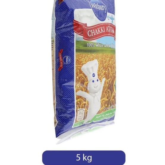 

CHAKKI ATTA 5KG PILLSBURY / Whole Wheat Atta / Tepung Gandum