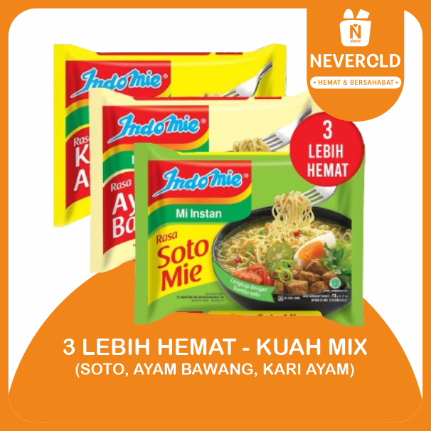 

(3 LEBIH HEMAT) INDOMIE KUAH MIX