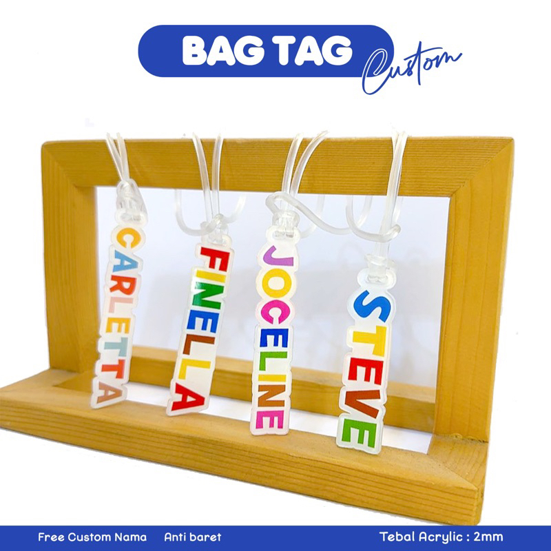 PROSES CEPAT - CUSTOM LUGGAGE TAG PRINTING / GANTUNGAN KOPER FREE NAMA / GANTUNGAN TAS NAMA / BAG TA