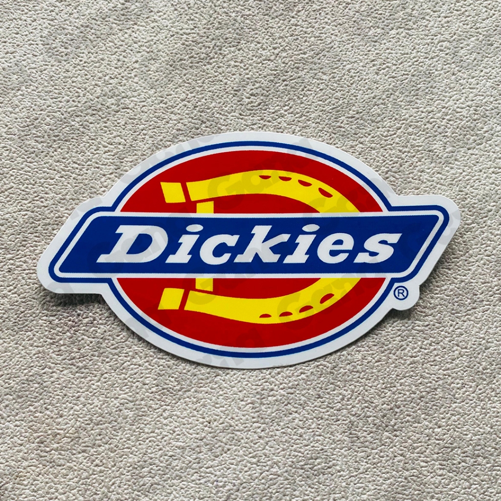 Stiker Dickies Sticker Brand Logo Stiker Brand Distro Band Sticker Pack Aesthetic Sticker Dickies