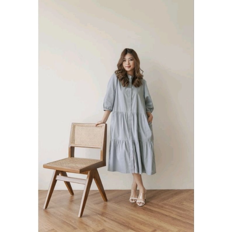 Preloved  Abbeytale Poetri Dress Powder Blue