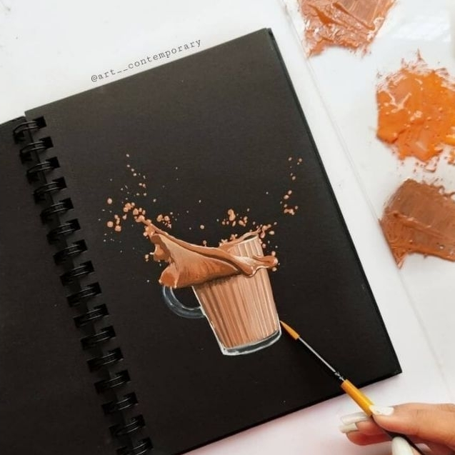 

NOTEBOOK BLACK PAPER / SKETCKBOOK BLACK PAPER UKURAN /A6/A5/B5 SKETCHBOOK RING SPIRAL