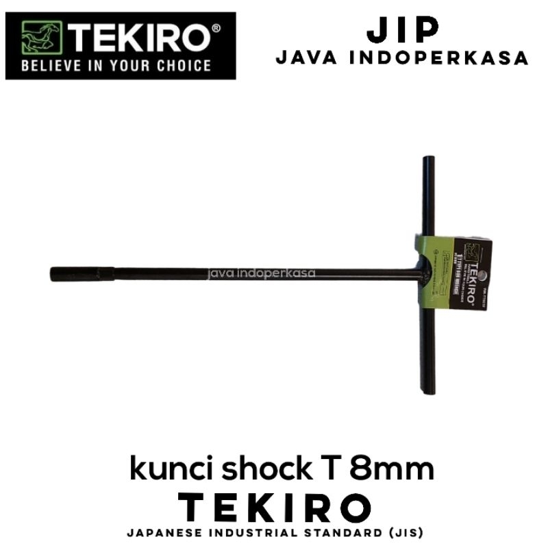 TEKIRO kunci sok T ukuran 8 mm merek tekiro bisa untuk bak cvt matic dan blok mesin