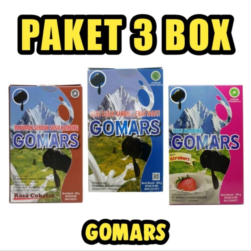 

SUSU KAMBING ETAWA GOMARS PAKET 3 BOX MURAH